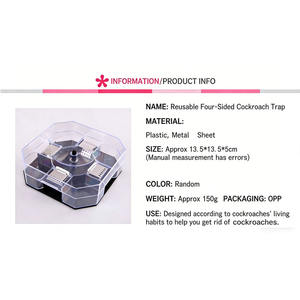Piège à cafards efficace avec conception à double couche, attrape-cafards en plastique écologique pour la cuisine et la maison - Product Image 6