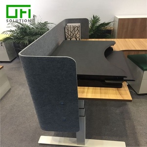 Ofisolution thân thiện với môi Polyester hình chữ U bàn Màn hình hiện đại trang trí âm thanh văn phòng bàn phân vùng - Product Image 4