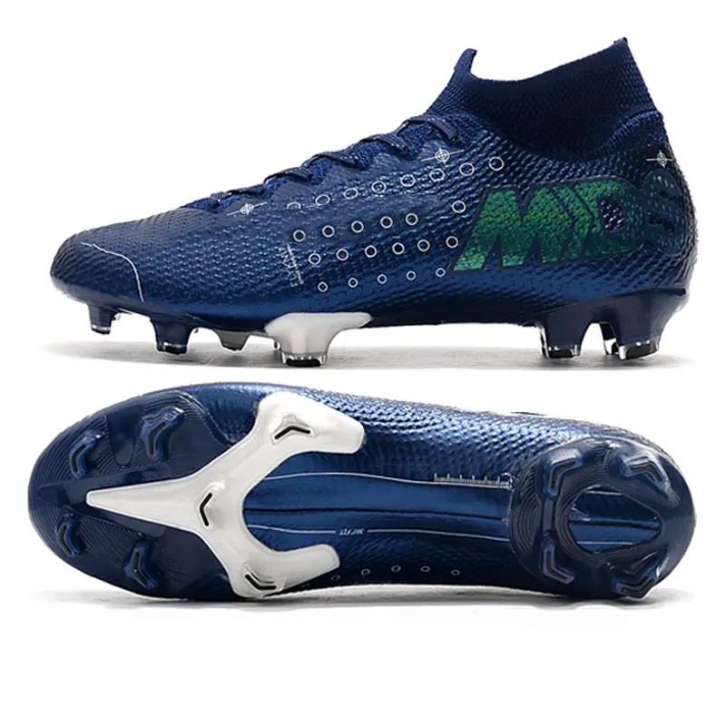 Original branded shoes Cheap football boots FG spike high top soccer shoes men sport durable soccer shoes OEM