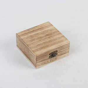 Scatola in <span class=keywords><strong>Legno</strong></span> Rustica Non Finita e Non Verniciata con Coperchio a Cerniera per Artigianato, Fai-da-Te, Conservazione Gioielli, in <span class=keywords><strong>Legno</strong></span> di Paulownia - Product Image 6