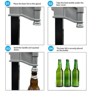 CL01 Heavy Duty Metal Easy Action tapa de anillo lateral botella cerveza tapado automático palanca Banco tapado para equipo de elaboración casera - Product Image 3