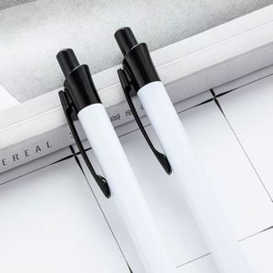 Blank 1.0mm Ballpoint <b>Pen</b> with Metal Click Aluminum Rod Heat Transfer Sublimation Coating for Back-to-School Office Use - Product Image 1