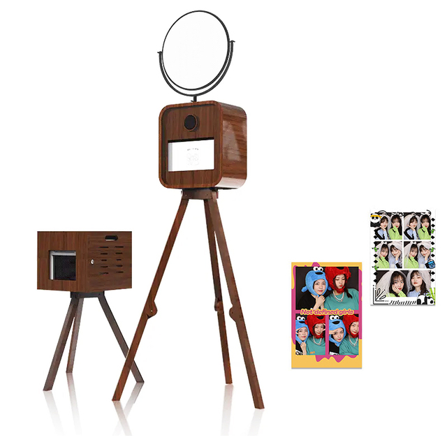 PhotoBooth Shell Mirror Photo Booth Magic Retro Photobooth Props Camera Photo Booth Wedding Digital Mirror Booth