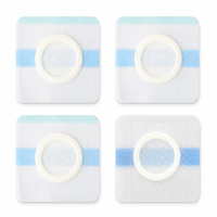 Patch thermique d'été en gel de silicone et film PU, patch vierge pour points d'acupuncture, imperméable et anti-fuite, pour usage corporel