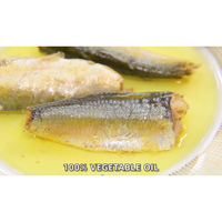 Poisson sardine en conserve avec industrie de l'huile végétale HALAL