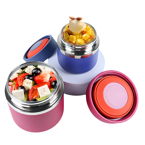 Thermos <span class=keywords><strong>alimentaire</strong></span> en acier inoxydable 304 à double paroi de 20 oz pour les courts trajets, rétention de chaleur de 12 heures, mini thermos <span class=keywords><strong>alimentaire</strong></span> pour les excursions d'une journée - Product Image 5