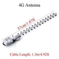 Antenne WiFi extérieure 25dBi 4G/2.4G sans fil Yagi RP-/mâle amplificateur de polarisation verticale 4G/2.4G antenne WiFi