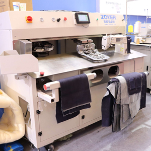 ZY9000TDB Fully Automatic Jeans T-shirt Pocket Attaching Industrial Welting <b>Sewing</b> <b>Machine</b> - Product Image 1