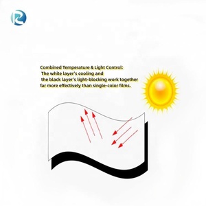 Film de serre Panda noir et blanc réfléchissant en HDPE, résistant aux intempéries, <span class=keywords><strong>200</strong></span> <span class=keywords><strong>microns</strong></span>, robuste, pour serres multi-spans - Product Image 3
