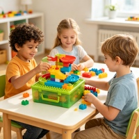Juego de 75 Piezas de Juguetes de Construcción para Niños, Casa de Muñecas DIY, Bloques de Construcción Educativos de Plástico ABS de Alta Calidad para el Jardín de Infancia