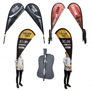 2025 New Teardrop Feather Cycling Backpack Flag Banner for Advertising and Promotion - Product Image 1