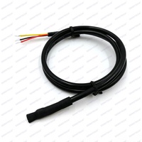 Sensor Suhu DS18B20 Tahan Air IP68 dengan Probe Sensor yang Dapat Disesuaikan, Kabel TPE PVC dengan Jack 2.5mm untuk Suhu Rendah