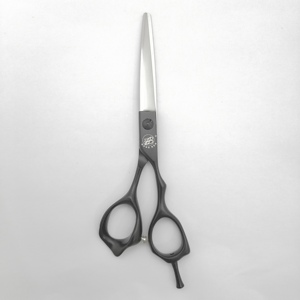 مينغهين محفورة مقبض تصفيف الشعر منحني باربار مقص المقصات الملمس فريد الذاتي قص الشعر آلة المقص - Product Image 5