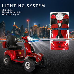 รถสกู๊ตเตอร์ไฟฟ้า KSM-910 สำหรับผู้สูงอายุ แบบขับเคลื่อนสี่ล้อ สำหรับใช้งานนอกถนน  แบบสองที่นั่ง  รับน้ำหนักได้มาก พร้อมไฟ LED และตะกร้า - Product Image 4