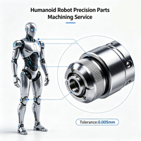 Service d'usinage CNC de pièces de bras de robots humanoïdes et industriels avec usinage par électroérosion à fil d'acier inoxydable et tolérance de précision