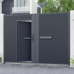 Hiện Đại Phong Cách Châu Âu Tự Động Mở Mô Hình Đu Trượt Nhôm Hợp Kim Cửa Cho Ngoài Trời Sân Vườn Biệt Thự Nhập - Product Image 6