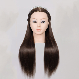 Tête <span class=keywords><strong>de</strong></span> Mannequin d'Entraînement en Gros pour <span class=keywords><strong>Coiffure</strong></span> Afro-Américaine, avec Cheveux Synthétiques, pour Salons et Écoles <span class=keywords><strong>de</strong></span> Cosmétologie - Product Image 1