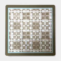 Tuiles de Mahjong style Océan Minimaliste, motif algues, coquillages et oiseaux marins, base blanche, jeu de société familial de plage personnalisé