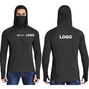 अनुकूलित पुरुषों की upf 50 + Uv लंबी आस्तीन और आकार की लुभावनी मछली पकड़ने के लिए हुडी 100% पॉलिएस्टर त्वरित सूखी धूप सुरक्षा शर्ट - Product Image 5