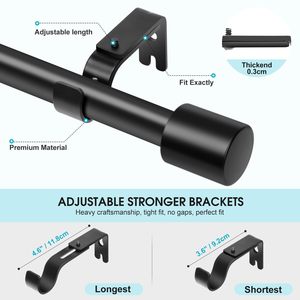 Tringles à rideaux en <span class=keywords><strong>fer</strong></span> <span class=keywords><strong>forgé</strong></span> classiques modernes de vente chaude conception longue avec matériel de montage de tringle pour la <span class=keywords><strong>décoration</strong></span> intérieure - Product Image 6