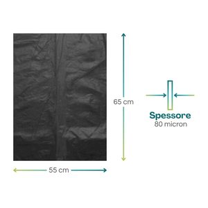 Sacchi della Spazzatura Neri Grandi Paluplus 55x65cm, 80 Micron, Resistenti, Confezione da 18kg - Product Image 2
