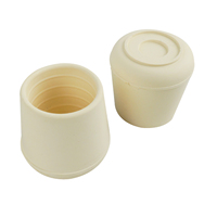 Embout de pied en caoutchouc non marquant de 1-1/4 pouce, blanc |   Protection contre les rayures au sol pour chaises et tabourets |   Protection des sols et des surfaces