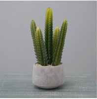 Petite plante artificielle de cactus en pot A-3053 pour décoration intérieure