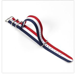 Vente en gros d'usine de bracelets de montre en nylon et toile de haute qualité <span class=keywords><strong>14</strong></span> 16 18 20 22 24mm - Product Image 4