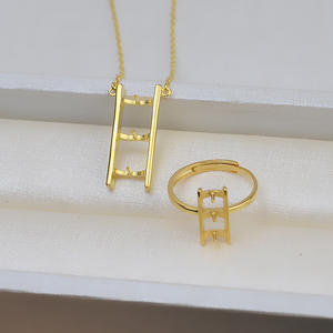 Anillo Ajustable de Plata S925 con Colgante de Cuentas Múltiples en Forma de H, Accesorio DIY para Mujer, Soporte Vacío 1372 - Colgantes y Dijes de Moda - Product Image 4