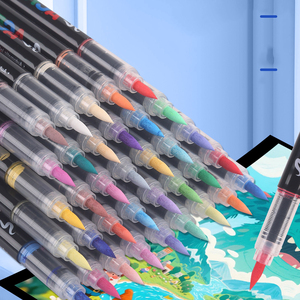 Marcadores Acrílicos Bview de Punta Suave con Tinta Líquida Directa, 12/24/36/48/60/72 Colores, para Dibujo y <span class=keywords><strong>Graffiti</strong></span> DIY - Product Image 2