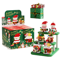 Ensemble de blocs de puzzle Père Noël de haute qualité, en plastique ABS, jouet DIY à micro-particules, cadeau de Noël, unisexe, 14 ans et plus