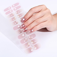 22 feuilles de bandes de vernis à ongles hautement personnalisées, enveloppes d'ongles auto-adhésives, prix de gros OEM