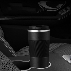Mug de voyage isotherme à double paroi 380/510 ml, couvercle rabattable anti-fuite, 3ème génération, en acier inoxydable, pour voiture et bureau - Product Image 2