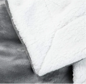 プレミアム品質超ソフト高級キルト毛皮投げソフトシェルパフリースダウンブランケット - Product Image 4