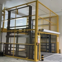 Monte-charge électrique hydraulique pour entrepôt avec moteur et poulie, élévateur de marchandises