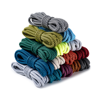 Lacets de chaussures ronds de 5mm lacets de chaussures de couleur mélangée bicolore durables de haute qualité pour lacets de sport 90/120/150/180cm