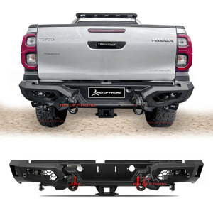 B19 <span class=keywords><strong>serie</strong></span> 4x4 strada di alta qualità in acciaio paraurti anteriore Bull bar posteriore paraurti per HILUX ROCCO VIGO CRUISER 2009 ~ 2025 - Product Image 1