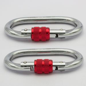 Mosquetón de <span class=keywords><strong>Escalada</strong></span> en Forma de O de Acero al Carbono de 25 kN para Protección Contra Caídas, Equipo de Protección Personal, Uso en Rescate, <span class=keywords><strong>Anclaje</strong></span> en Techos - Product Image 5