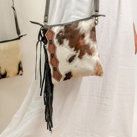 Sac à main de luxe pour femme, style bohème et preppy, en cuir de vachette véritable, design western vintage, avec franges et finitions de haute qualité, idéal pour l'été et les tenues habillées, portable