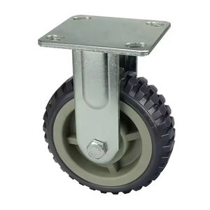 <span class=keywords><strong>Fourche</strong></span> métallique rigide de 4 et 5 pouces avec plaque supérieure pivotante, roues pivotantes grises <span class=keywords><strong>anti</strong></span>-dérapantes Core Balefire pour machines lourdes et charges lourdes - Product Image 3