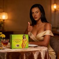 Thé minceur aux herbes Catherine, saveur chrysanthème, boîte de 20 sachets de thé pour femmes, faible teneur en glucides, gestion du poids