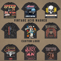 Nouveau style T-shirt homme 100% coton imprimé, vente en gros, logo personnalisé de luxe, graphique de haute qualité, T-shirt vintage délavé à l'acide