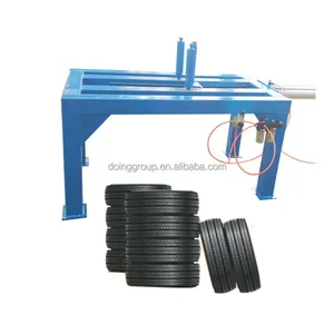 Machine de triplement de pneu de rebut de Type hydraulique pneus en caoutchouc outils de triplement double machine de pneu pour une utilisation d'emballage