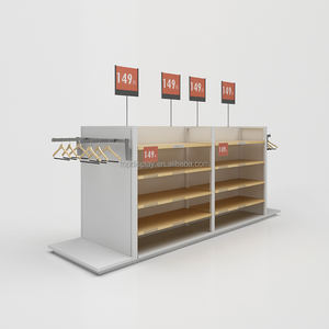 Soportes de exhibición de tela personalizados <span class=keywords><strong>Uniqlo</strong></span>, estantes de exhibición de ropa de <span class=keywords><strong>mujer</strong></span>, estante de ropa de oro de Boutique minorista de Metal para Boutique - Product Image 3