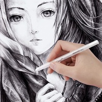 Stylo Gel paillettes professionnel 9 couleurs 0.8mm blanc surbrillance calligraphie ensemble en plastique emballage pour marqueurs d'art à usage promotionnel