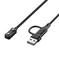 Câble de chargeur de montre 2in1 2 en 1 1m pour Polar Pacer Ignite 3 Vantage V3/M3 Grit X2 Pro Câble de chargeur de charge