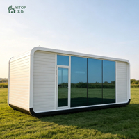 Cabane mobile préfabriquée moderne Apple Cabin, structure en acier isolée, salle de bain, cuisine, bureau, maison de jardin mobile, étanche