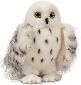 Vente en gros de poupée animale blanche de simulation Oreiller doux Wizard Snowy big eyes Owl Plush Animed Stuffed Animal