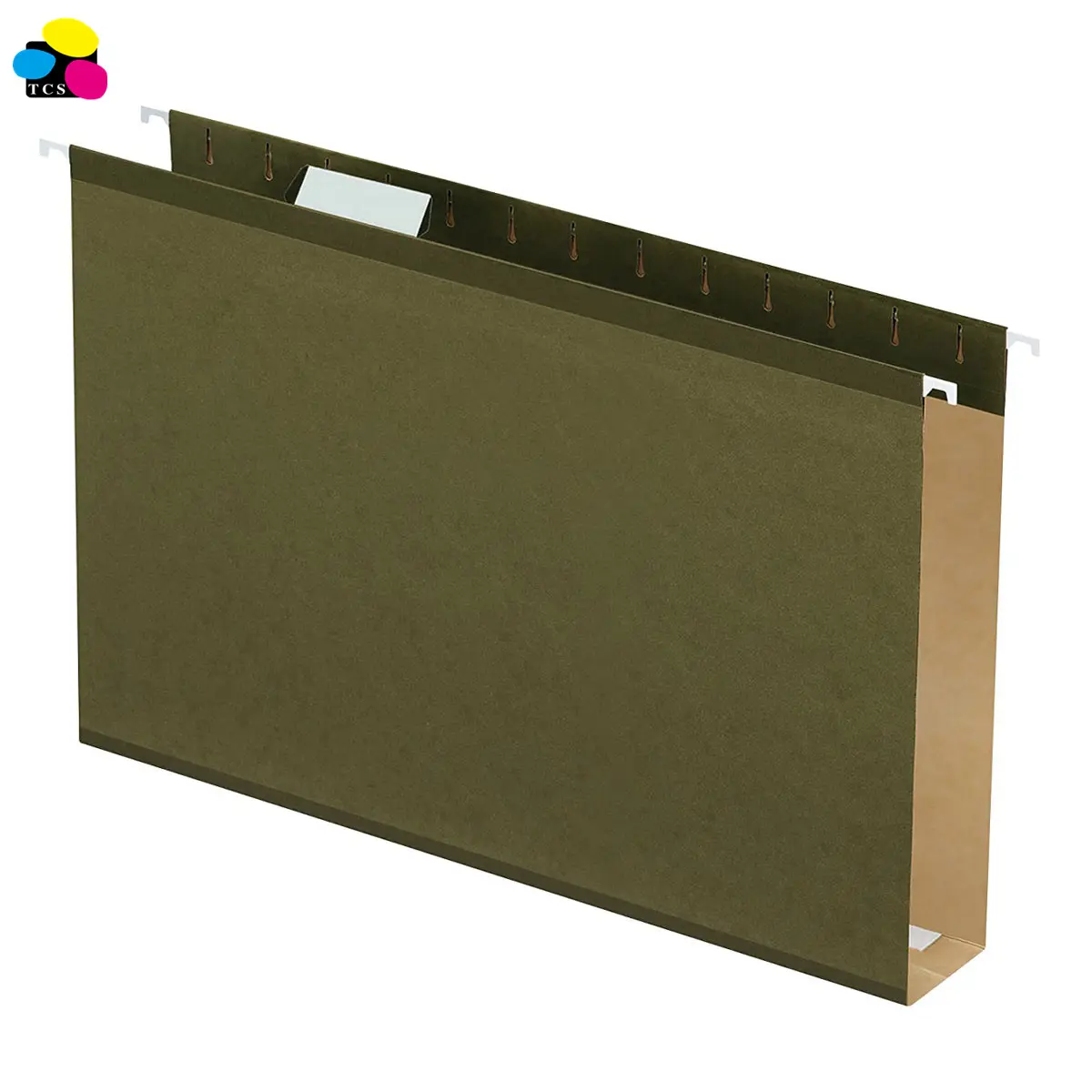 office supply Standard Green Legal Size 1/5 Cut Extra 2inch Capacity Reinforced Hanging File Folders