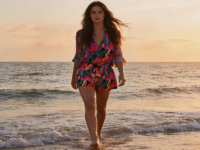 Shorts de plage imprimés 2026 pour femmes, taille élastique, paréo de bain décontracté, short de plage d'été – Vente en gros